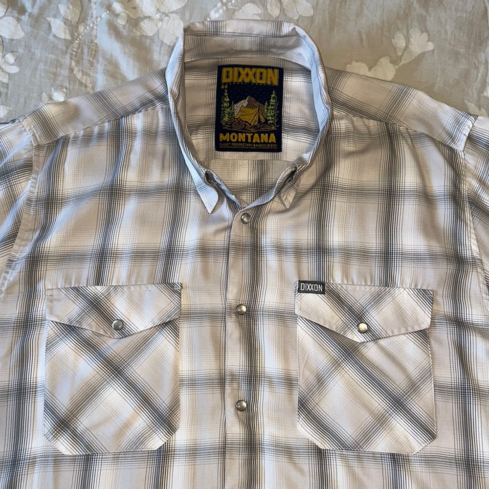 DIXXON Gray Casual Button Down Shirt